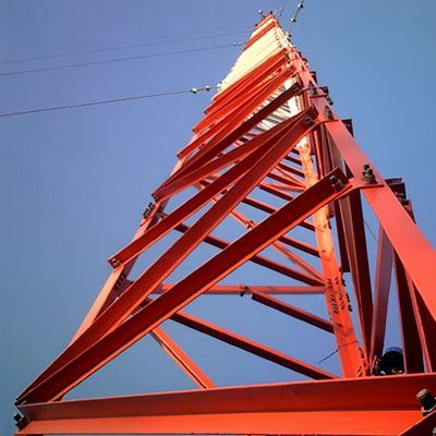 5 10 15 20 25 30 M de auto-apoyo acero angular galvanizado con 3 patas torre