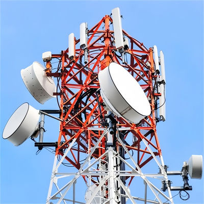 Torre de 4 piernas con antena autoportante Torre galvanizada 20m - 55m 60m