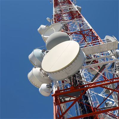 Torre de 4 piernas con antena autoportante Torre galvanizada 20m - 55m 60m