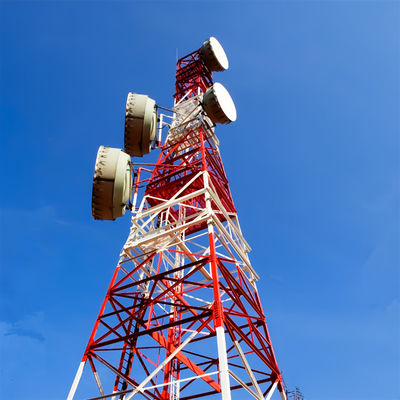 Torre de 4 piernas con antena autoportante Torre galvanizada 20m - 55m 60m