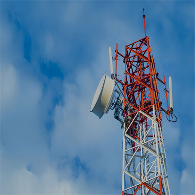 Torre de comunicación de microondas de acero de 4 patas de 50 pies