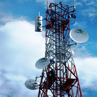 20m 40m 45m 50m Mast de acero de cuatro patas GSM Telecomunicaciones celulares Bts Antenna Torre de comunicación