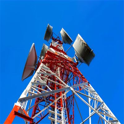 20m 40m 45m 50m Mast de acero de cuatro patas GSM Telecomunicaciones celulares Bts Antenna Torre de comunicación