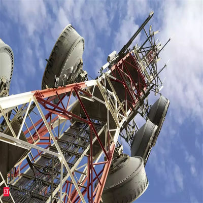 Red 5G Wifi Estación base de antena Autónoma Torre de antena de 4 piernas Torre de televisión celular al aire libre