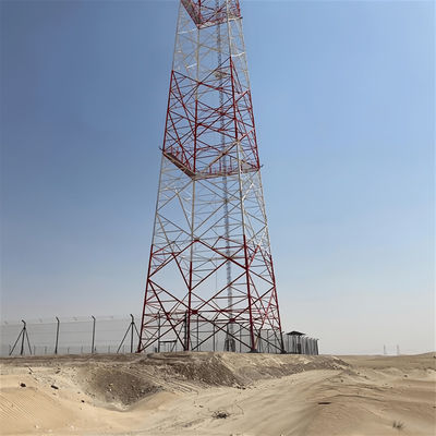 Transmisor Wifi Torre de antena autoportante Energía solar Satélite de acero de 4 patas Torre de acero galvanizado