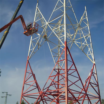 25 35 45 55 60 m Base autoportante Radio Transmisión Pylon Wifi Receptor Acero Telecomunicaciones Torre de comunicación de 4 patas