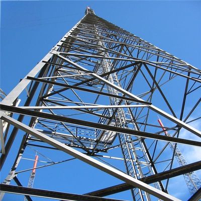 60m 4 Piernas Galvanizadas Autónoma Antenna Torre Ángulo de transmisión Radio de microondas Torre de comunicación más alta