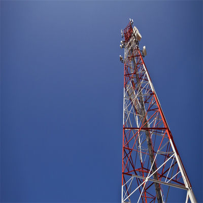 Fabricante Pylon de acero de 4 patas Transmisor y receptor de Wifi de 5 km Red Angular de Microondas Torre de radio de soporte inalámbrico