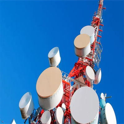 60m Torre de radio en rejilla Angular Hot Dip Acero galvanizado de cuatro patas Torre de comunicación de antena