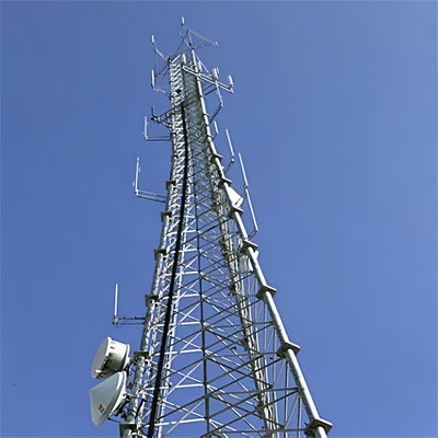 30m Tubo Wifi 3 piernas Torre de acero tubular Rejilla Mast sin costuras Comunicación de microondas Torre de antena