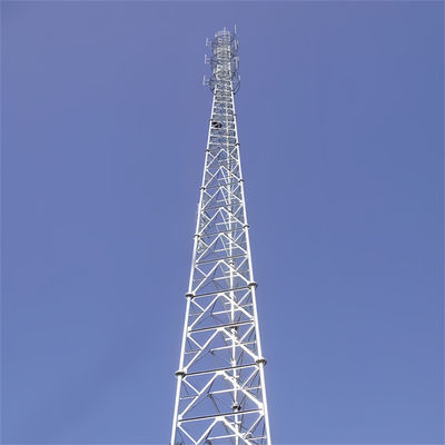 3 piernas Tubular Crank Up Torre de Antennas Telecom Tower de acero 50m 60m 65m