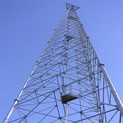 3 piernas Tubular Crank Up Torre de Antennas Telecom Tower de acero 50m 60m 65m