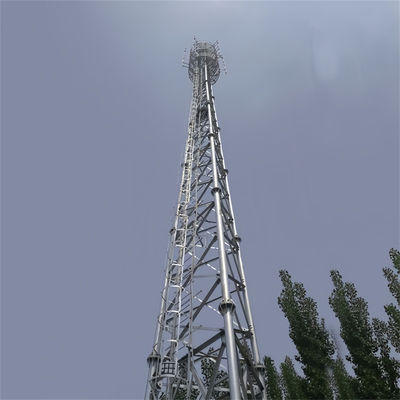 Tubo galvanizado en caliente Tubo tubular de soporte automático Torre de antena estructura de red de transmisión