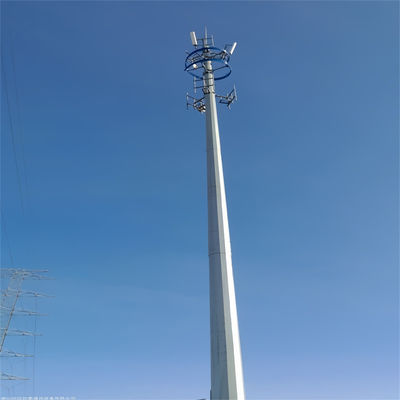 Torre de telecomunicaciones de monopolio biónico galvanizado con acero de alta resistencia