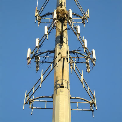Precio autosuficiente Wifi Telefono celular de largo alcance Plataforma de trabajo Microondas Antenna de acero Monopole Torre