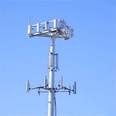 ISO 1461 Monopolio de trabajo pesado Torre de antenas Telecomunicaciones Techo Techo Monopolio Polvos Torre