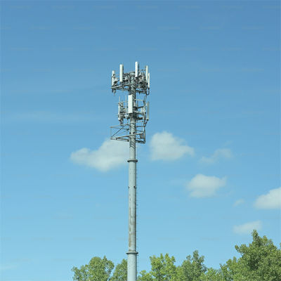 ISO 1461 Cintas galvanizadas duraderas con radio blindado soldadura de arco monopólico torre de antena