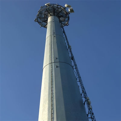 Equipo Galvanizado Conical Tubular Cell GSM Antenna Telecomunicación Comunicación Torre de monopolio de acero