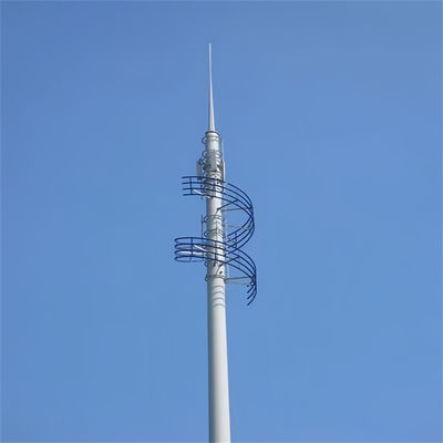 Equipo Galvanizado Conical Tubular Cell GSM Antenna Telecomunicación Comunicación Torre de monopolio de acero