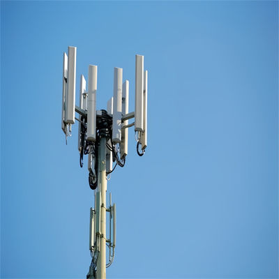 Alta estructura de acero autoportante torre de comunicación monopólico 20m 30m 40m tubo único polo redondo GSM