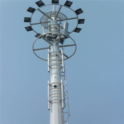 Alta calidad 20m 30m 45m 50m Antenna de comunicación poste 5G estación base de señal celular monopolio torre de telecomunicaciones de acero
