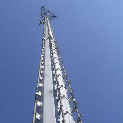 Auto-apoyo galvanizado 75 Ft tubo de acero poste de televisión antena celular Wifi GSM Telecom Monopole torres de suministro