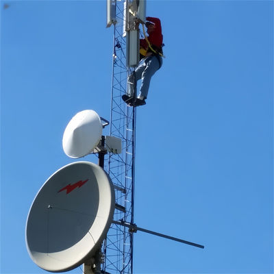 Compañía de telecomunicaciones pequeña y autosuficiente Antena celular Pylon 5g Red plataforma de 20 pies Techo Torre superior