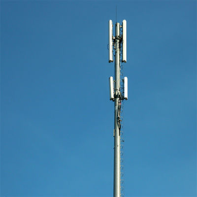 El monopolio de la torre del mástil de telecomunicaciones galvanizado por inmersión en caliente de 30 metros Q345B/A572 Material