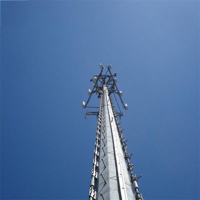 Torre de mástil de antena de trabajo pesado Monopolio 15 metros 9m 10m 12m Monopolio torre de acero