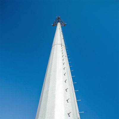Torre de mástil de antena de trabajo pesado Monopolio 15 metros 9m 10m 12m Monopolio torre de acero
