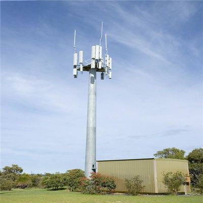30m 35m 40m Galvanizado 4g / 5g Sitios celulares Monopolio Torre de señales de teléfonos celulares Microondas