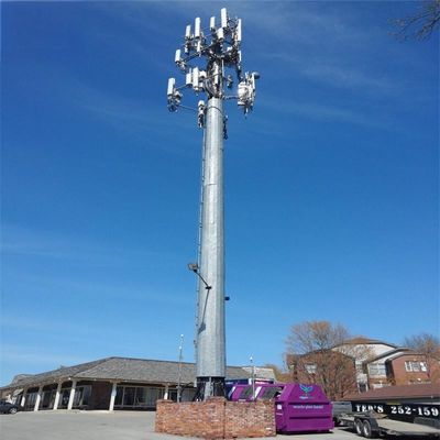 Acero 20 metros Gsm Monopolio torre de acero torre de comunicación para la venta Q345B/A572