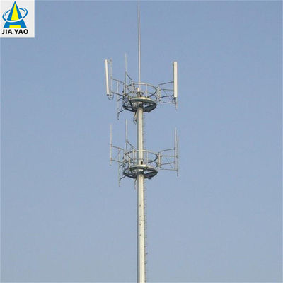 Torre de monopolio multifunción galvanizada por inmersión en caliente 5g Internet señal de teléfono móvil comunicación torre de acero