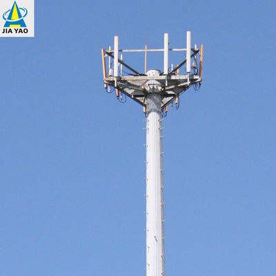 Torre de monopolio multifunción galvanizada por inmersión en caliente 5g Internet señal de teléfono móvil comunicación torre de acero