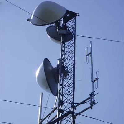 Autosuficiente 3 Piernas Tipo GSM Antenna de radio Tipo Torre de alambre de red Tubular de acero