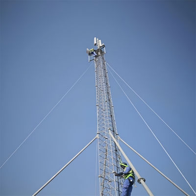 30M 60M 80M 90M 100M 120M 3 piernas torre de acero tubular tipo de turbina eólica mástil triangular