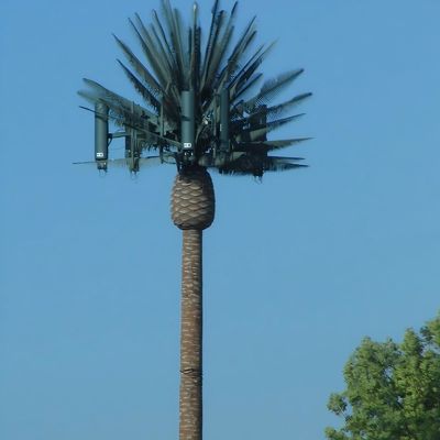 Gran exterior resistente al viento ocultación disfrazada Torres de teléfonos celulares Monopolio árbol biónico torre de polo único