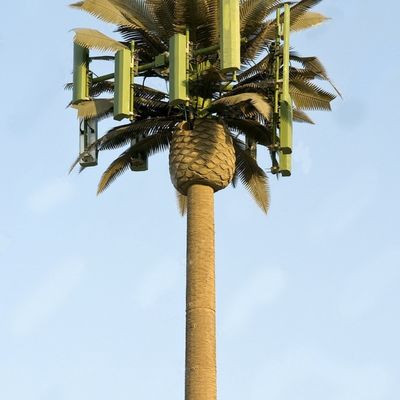 Torre de monopolio de telecomunicaciones biónicas galvanizadas / Torres celulares de árboles artificiales