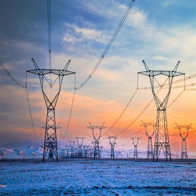 Torre de la línea de transmisión de alta tensión 10KV 33KV 66KV 110KV