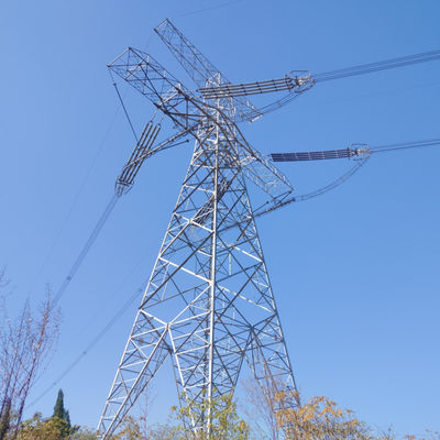 Torre de la línea de transmisión de alta tensión 10KV 33KV 66KV 110KV