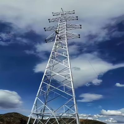 110KV 220KV Galvanizado en caliente Gran línea eléctrica Torres de alta tensión Torre eléctrica