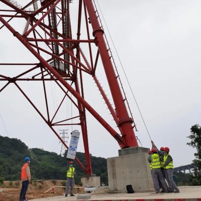 Torre de transmisión de energía de 33 KV a 110 KV Ángulo Torre de hierro 30-180 km/h Velocidad del viento