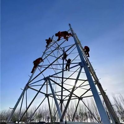 Torre de transmisión de energía de 33 KV a 110 KV Ángulo Torre de hierro 30-180 km/h Velocidad del viento
