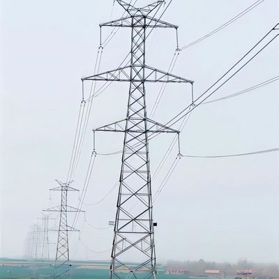 35kv doble circuito Pylon Power Torre de transmisión eléctrica de acero galvanizado Monopoles metálicos Torre