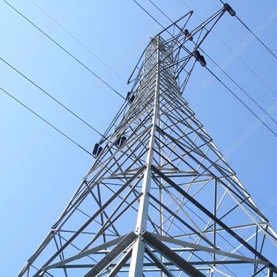 35kv doble circuito Pylon Power Torre de transmisión eléctrica de acero galvanizado Monopoles metálicos Torre