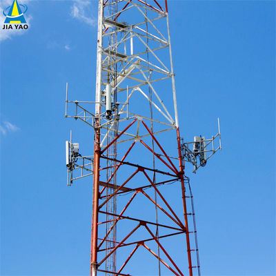 10 20 30 40 50 60M Torre de acero tubular galvanizado señal wifi Bts Televisores Torre de acero tubular de 3 patas