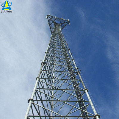 10 20 30 40 50 60M Torre de acero tubular galvanizado señal wifi Bts Televisores Torre de acero tubular de 3 patas