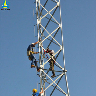 10 20 30 40 50 60M Torre de acero tubular galvanizado señal wifi Bts Televisores Torre de acero tubular de 3 patas