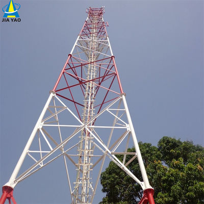10 20 30 40 50 60M Torre de acero tubular galvanizado señal wifi Bts Televisores Torre de acero tubular de 3 patas