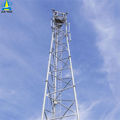 10 20 30 40 50 60M Torre de acero tubular galvanizado señal wifi Bts Televisores Torre de acero tubular de 3 patas